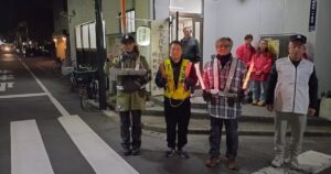 歳末夜警パトロールを実施